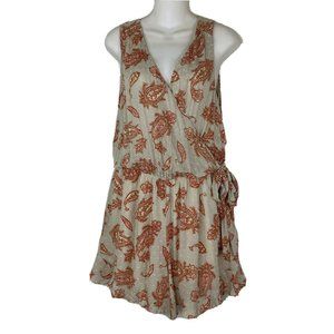 Mystree Womens Rayon Surplice Knobby Shorts‎ Romper Size Large